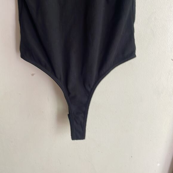 Agolde Ribbed Tank Bodysuit Black - Picture 12 of 16